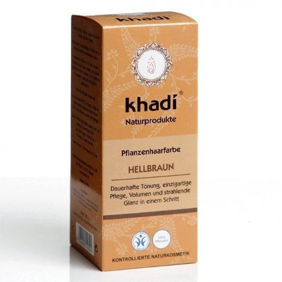 Khadi hajfesték por világosbarna,  100 g