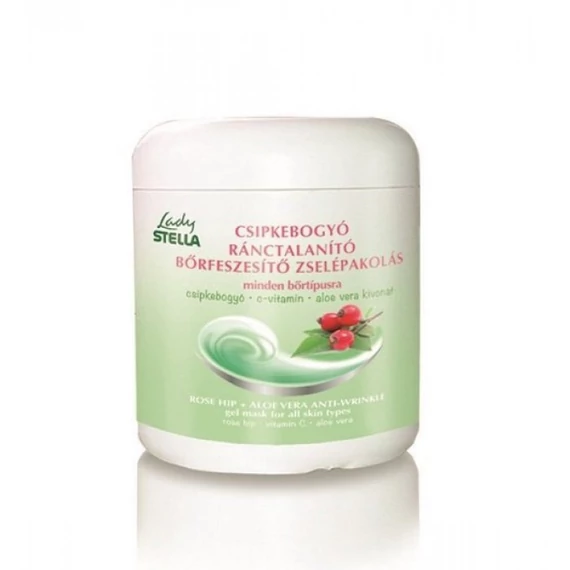 Lady Stella csipkebogyó aloe vera ránctalanító, bőrfeszesítő zselépakolás, 200 ml