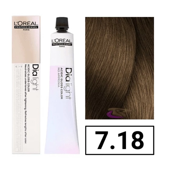 Loreal Dialight hajszínező 7.18