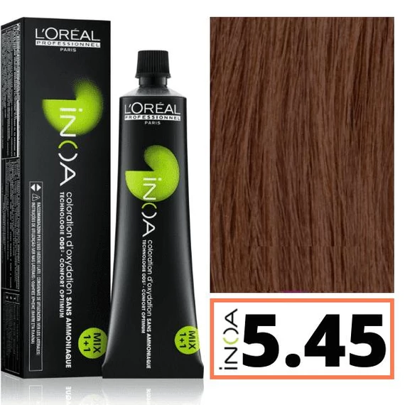 Loreal INOA ammóniamentes hajfesték 5.45