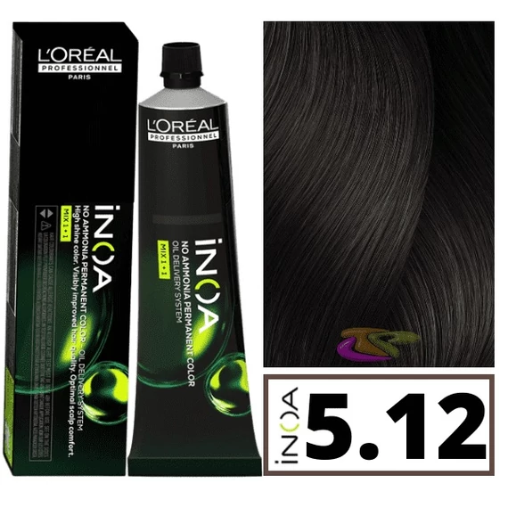 Loreal INOA ammóniamentes hajfesték 5.12