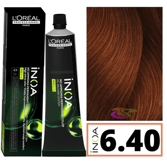 Loreal INOA ammóniamentes hajfesték 6.40