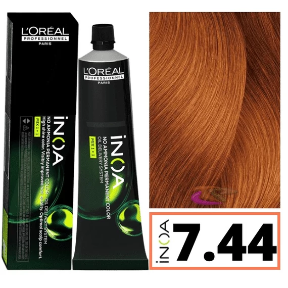 Loreal INOA ammóniamentes hajfesték 7.44