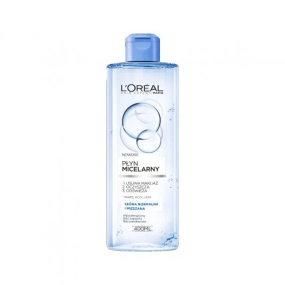 Loreal Paris Micellar Water micellás víz normál és kombinált bőrre, 400 ml