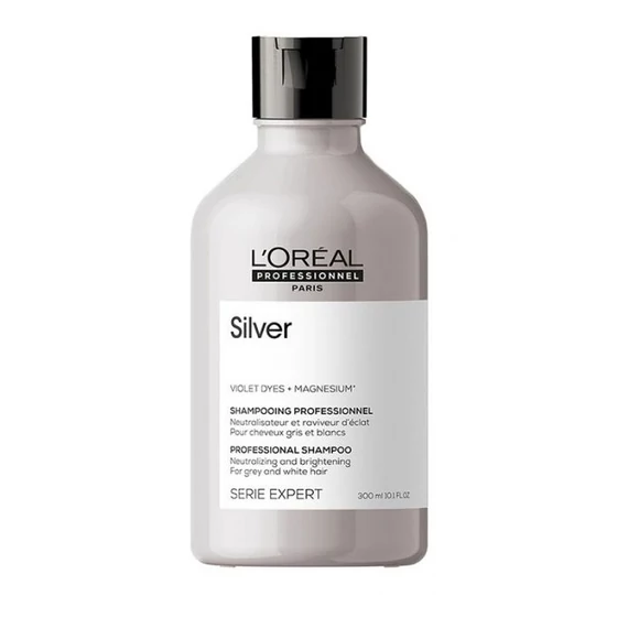 Loreal Seriel Expert Magnesium Silver sampon az ősz és szőke haj hamvasítására, 300 ml