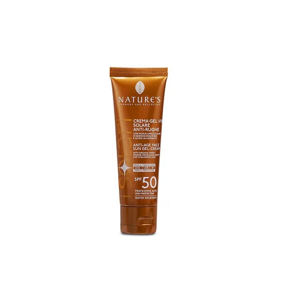 Nature's Anti-aging napvédő gélkrém arcra SPF50, 50 ml