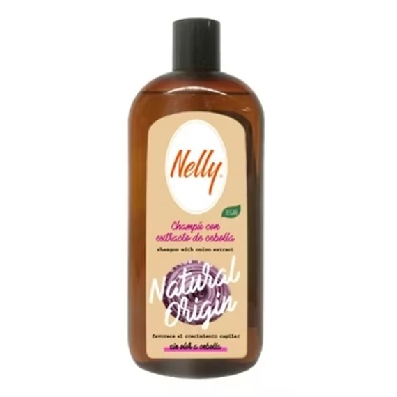 Nelly Natural Origin sampon hajhullásra hagyma kivonattal, vegán, 400 ml