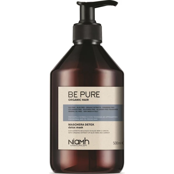 Niamh Be Pure Detox hajpakolás zsíros hajra, 500 ml