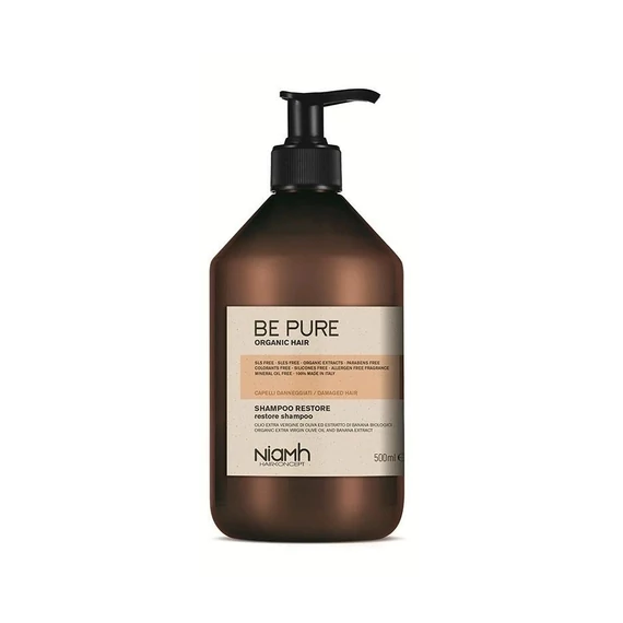Niamh Be Pure Restore regeneráló sampon károsodott hajra, 500 ml