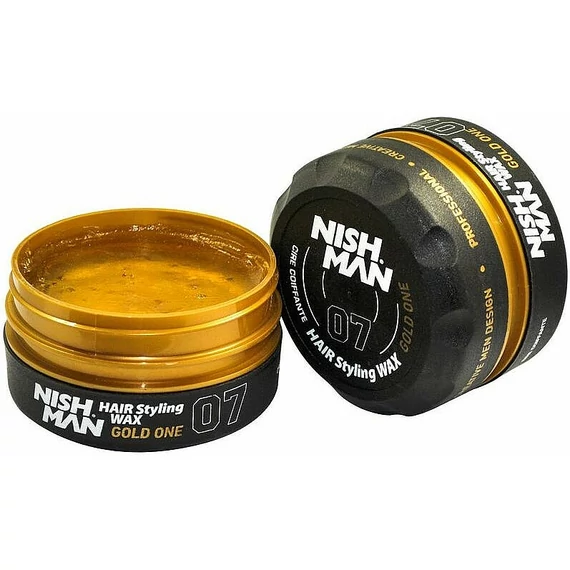 Nish Man Aqua Gold One 07 fényes hatású wax, extra erős tartással, 150ml