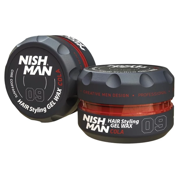 Nish Man Cola 09 fényes hatású gél wax, extra erős tartással, 150ml