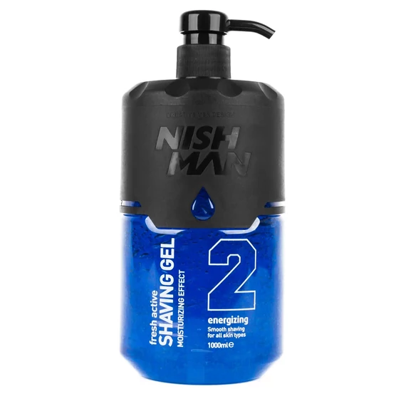 Nish Man Fresh Active Blue borotvagél, 1 l