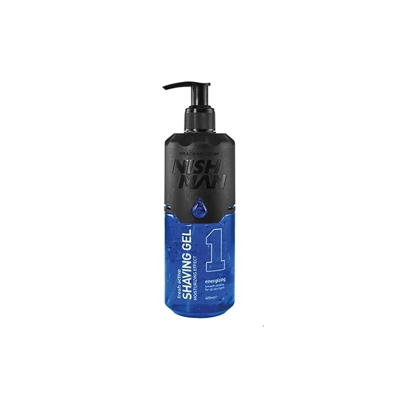 Nish Man Fresh Active Blue borotvagél, 400 ml