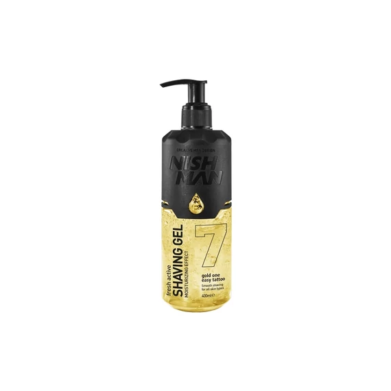 Nish Man Fresh Active Gold One borotvagél, 400 ml