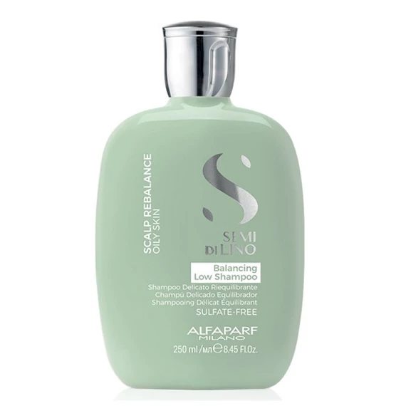 Alfaparf Semi Di Lino Scalp Rebalance Balancing Low sampon zsíros hajra, 250 ml