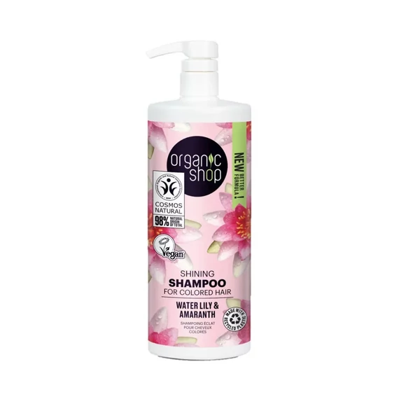 Organic Shop Shine sampon vízililiommal és amaránttal, 1 l