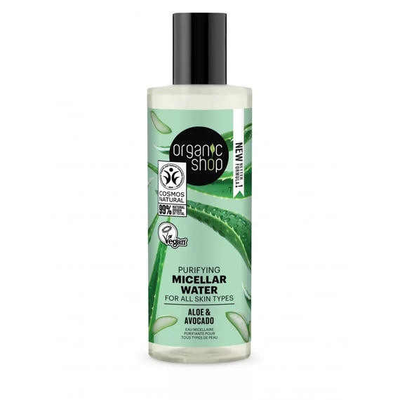 Organic Shop tisztító micellás víz aloe verával és avokádóval, 150 ml