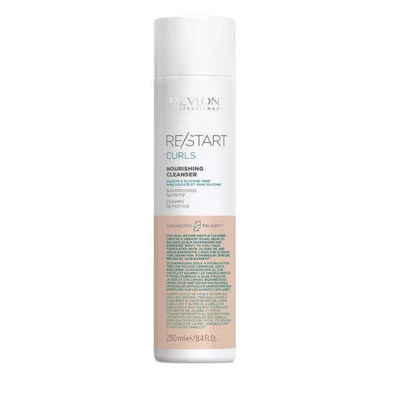 Revlon Restart Curls tápláló sampon göndör hajra, 250 ml