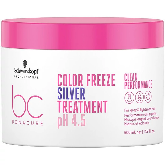 Schwarzkopf Bonacure Clean Performance Color Freeze Silver hamvasító pakolás, 500 ml