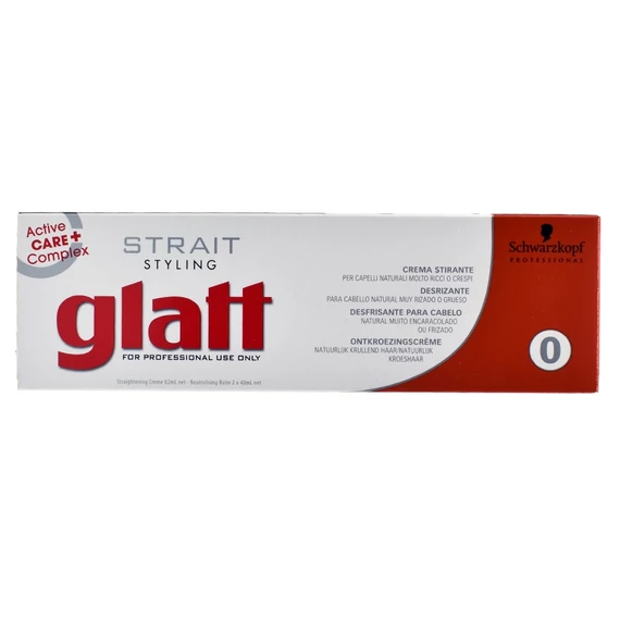 Schwarzkopf Professional Glatt hajkiegyenesítő szett 0 vastagszálú hajra, 82+80 ml