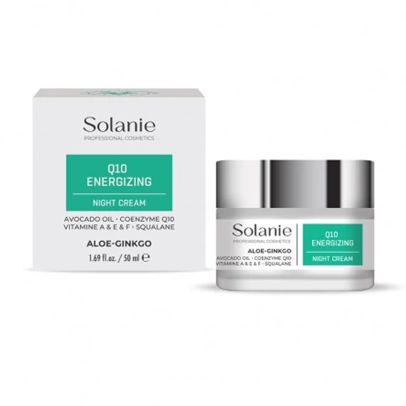 Solanie Aloe Ginkgo Q10 Energizáló éjszakai tápláló krém, 50 ml