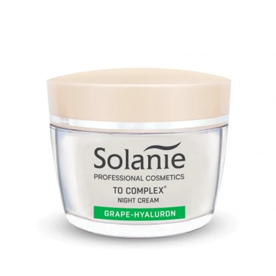 Solanie Szőlő-hialuron éjszakai krém TO complex-szel, 50 ml