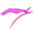 Kép 1/2 - Framar gumírozott fogas krokodil csipesz, pink, 4 db