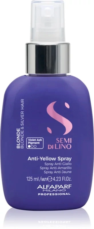 Alfaparf Semi di Lino Blonde Anti-Yellow Low hamvasító spray szőke hajra, 200 ml