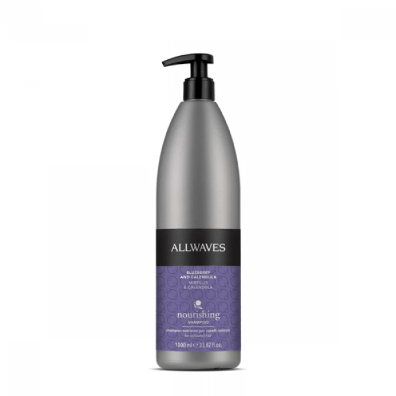 Allwaves Nourishing áfonya és körömvirág tápláló sampon, 1 l