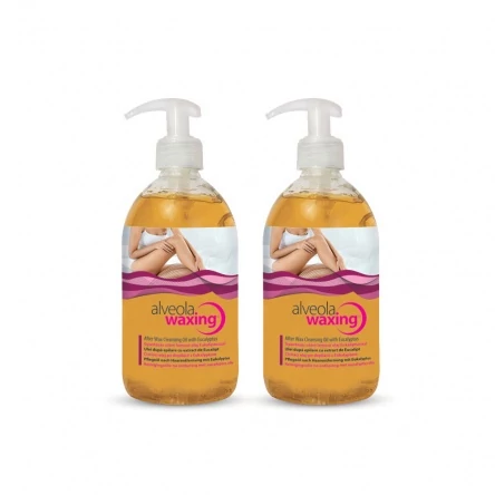 Alveola Waxing gyantázás utáni lemosó olaj Eukaliptusszal, 2x300 ml