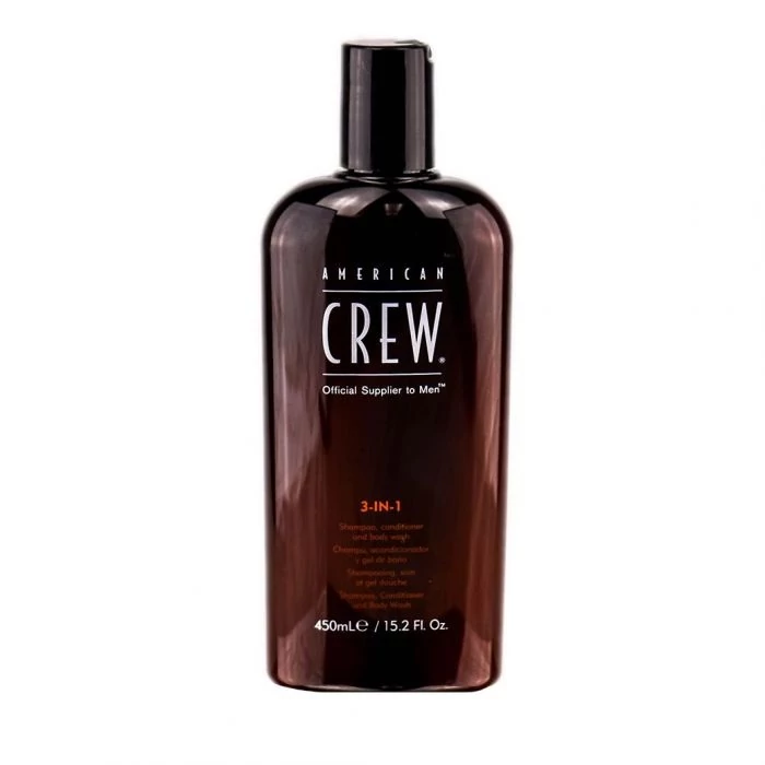 American Crew 3in1 Classic sampon, kondicionáló, tusfürdő, 450 ml