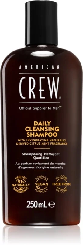 American Crew Daily Cleansing tisztító sampon mindennapi használatra, 250 ml