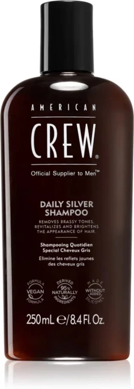 American Crew Daily Silver sampon ősz hajra, 250 ml