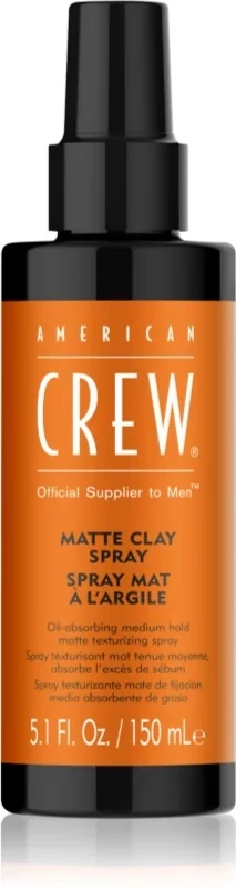 American Crew Matte Clay Spray agyagos matt spray, közepes tartás, matt hatás, 150 ml