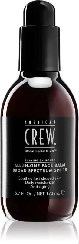 American Crew All-In-One Face Balm borotválkozás utáni bőrnyugtató balzsam SPF15, 170 ml