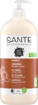 Sante Family tusfürdő bio kókusszal és vaníliával, 950  ml