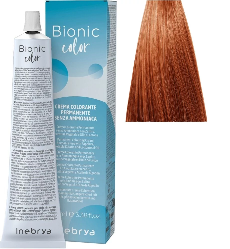 Inebrya Bionic Color ammóniamentes és PPD-mentes hajfesték 6.46