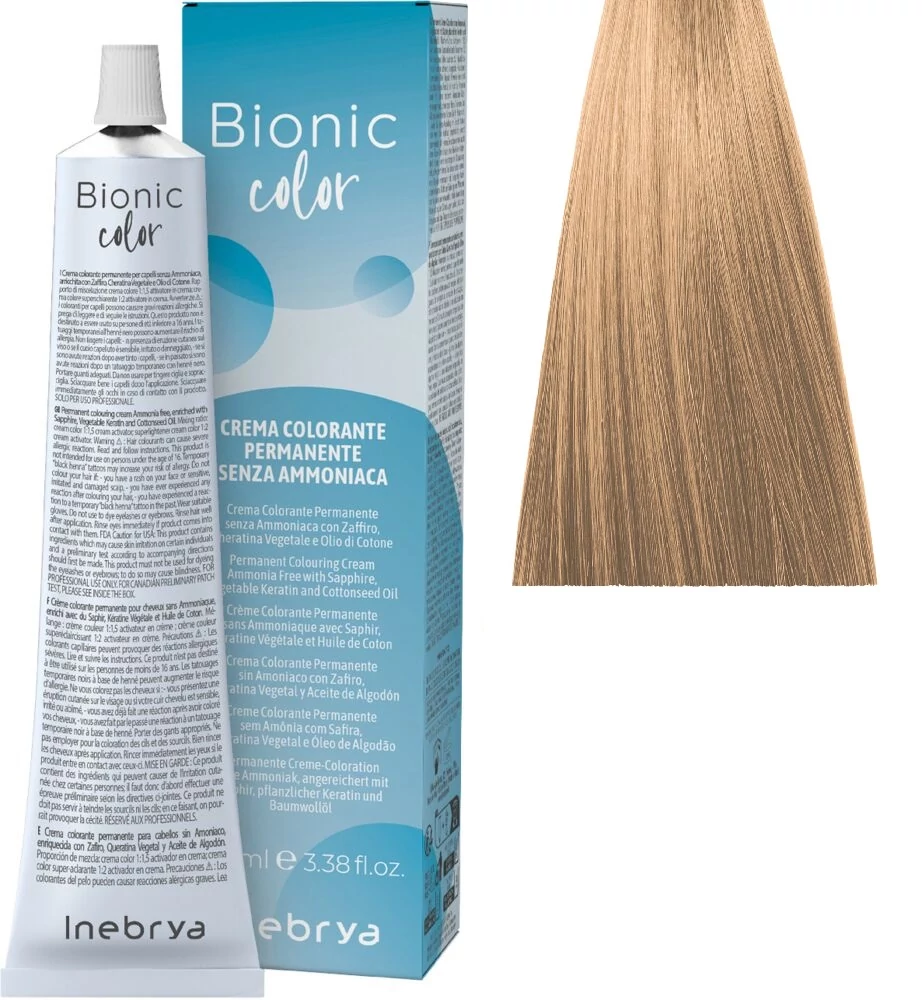 Inebrya Bionic Color ammóniamentes és PPD-mentes hajfesték 8.3