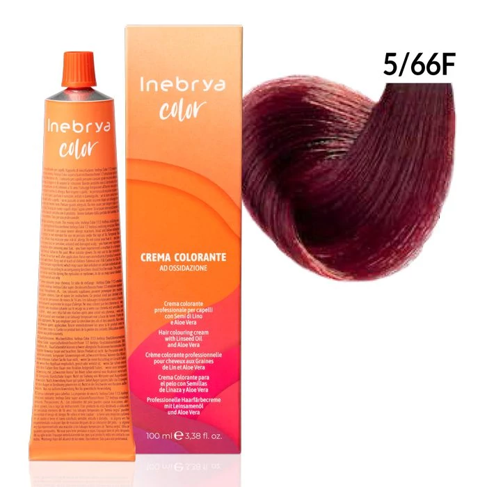 Inebrya Color PPD-mentes vegán hajfesték 5.66F