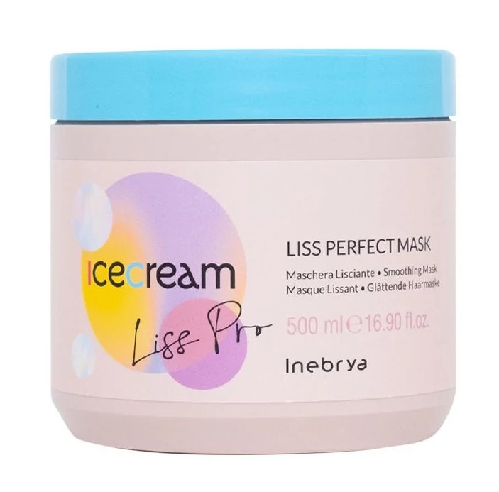 Inebrya Ice Cream Liss Perfect egyenesítő pakolás, 500 ml