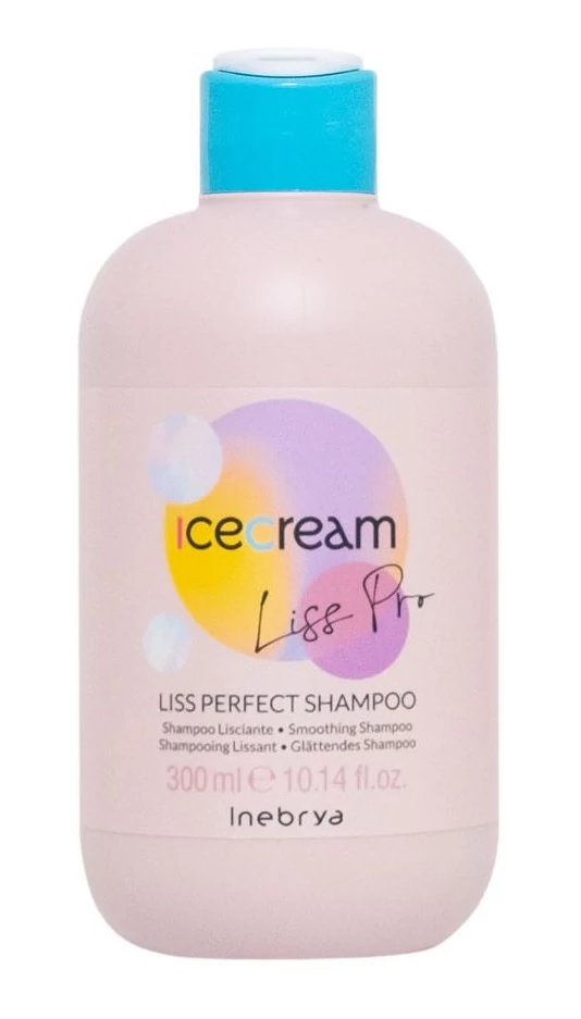 Inebrya Ice Cream Liss Perfect egyenesítő sampon, 300 ml