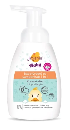 JimJams Baby babafürdető és samponhab 3in1, 250 ml