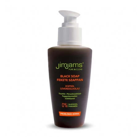 JimJams fekete szappan, 125 ml