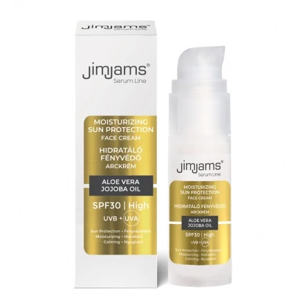 JimJams Serum Line Hidratáló fényvédő arckrém SPF30, 30 ml