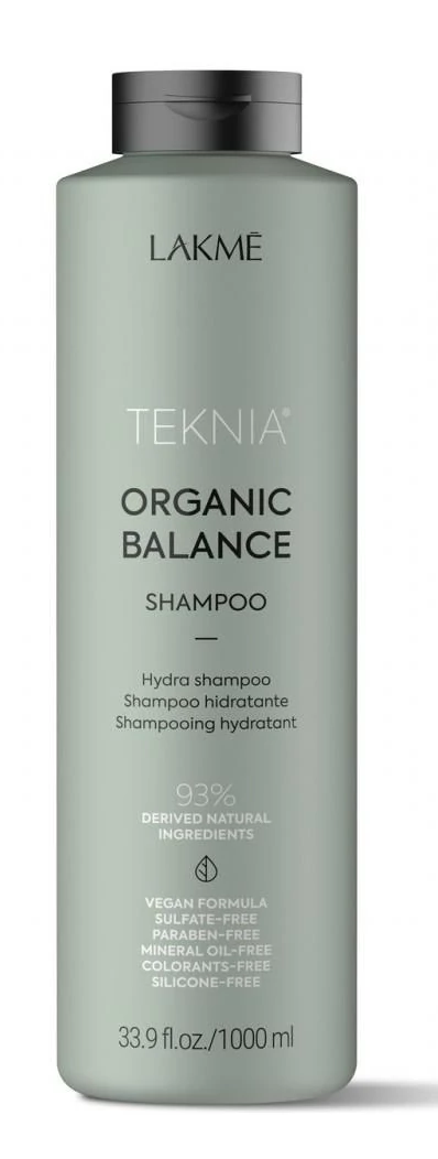 Lakmé Teknia Organic Balance szulfátmentes tápláló sampon, 1000 ml