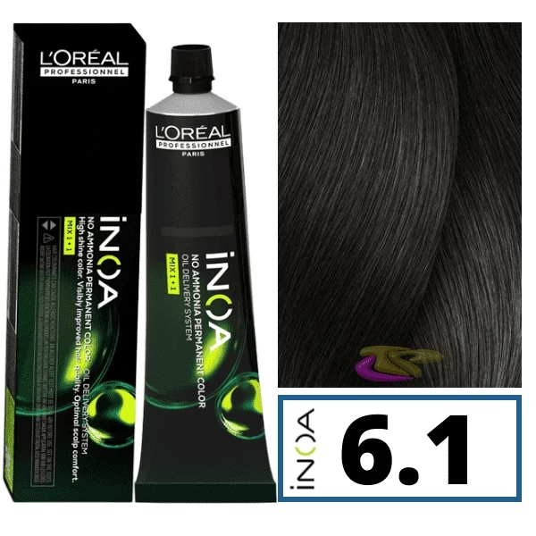 Loreal INOA ammóniamentes hajfesték 6.1