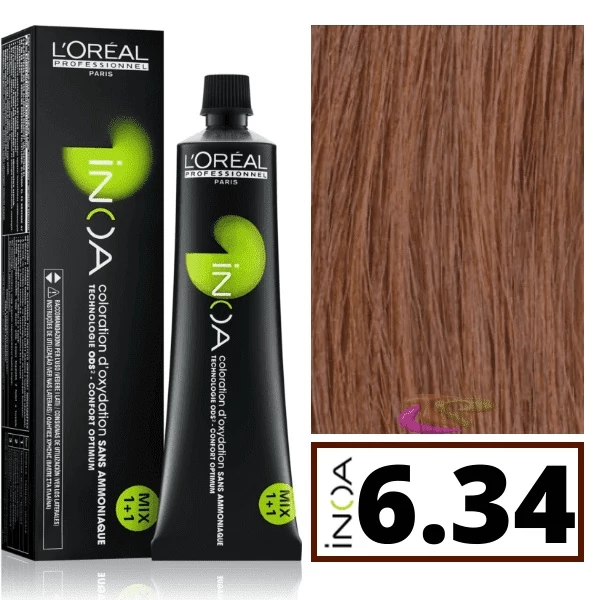 Loreal INOA ammóniamentes hajfesték 6.34