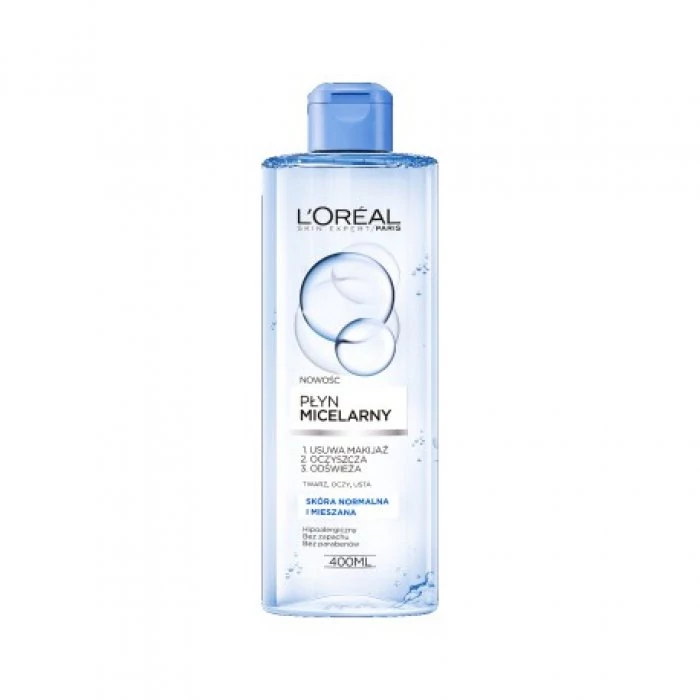 Loreal Paris Micellar Water micellás víz normál és kombinált bőrre, 400 ml