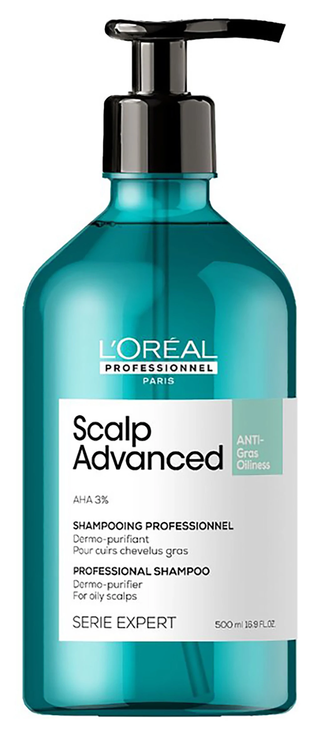 Loreal Scalp Advanced sampon zsíros hajra, 500 ml