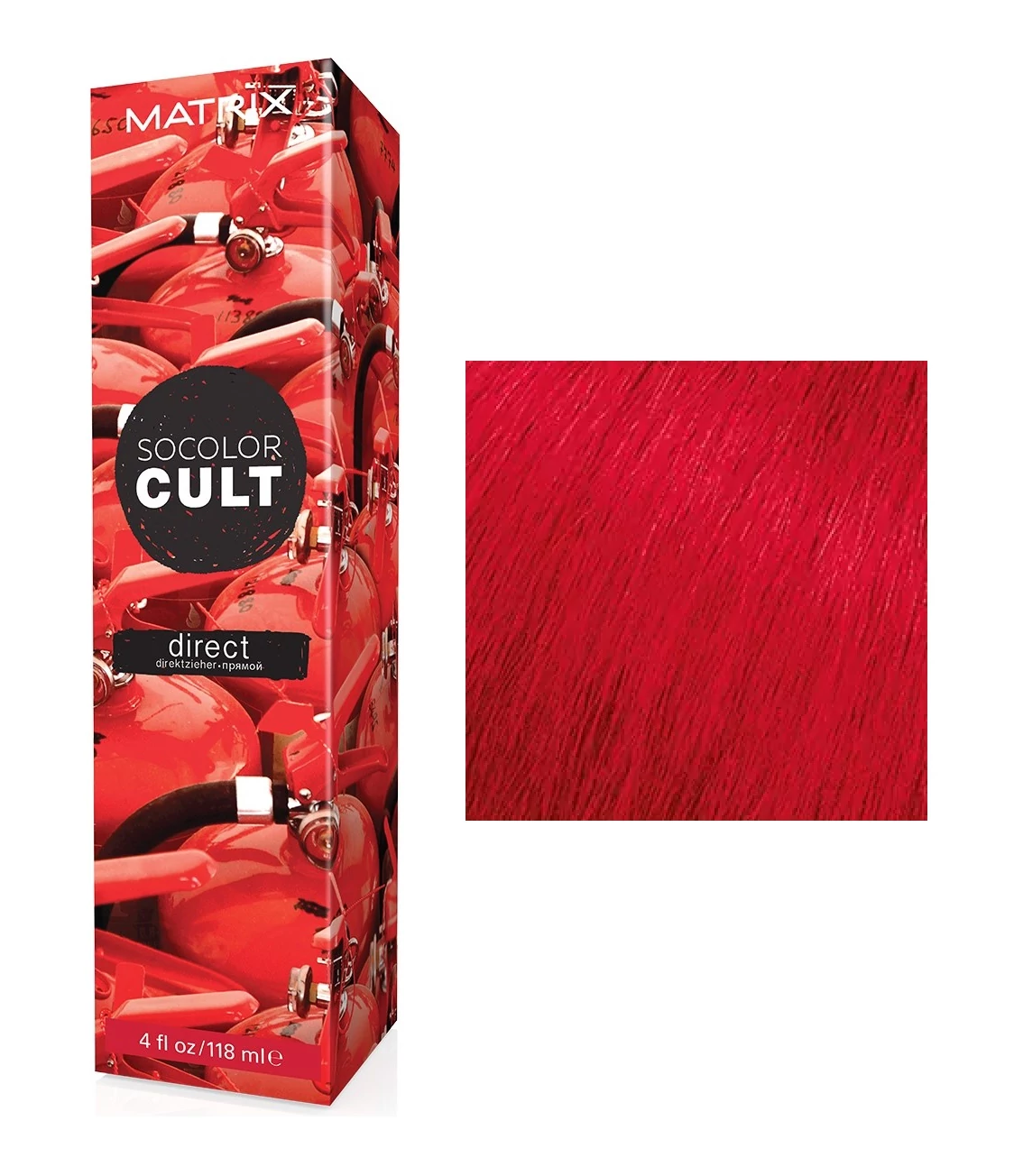 Matrix SoColor Cult Direct Semi Permanent hajszínező Red Hot, 118 ml